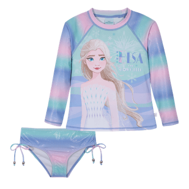 TRAJE DE BAÑO NIÑA SET UV50 M/LARGA FROZEN DISNEY - 2