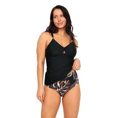 TRAJE DE BAÑO MUJER TANKINI CONTROL JESSICA H2O WEAR NEGRO - 4