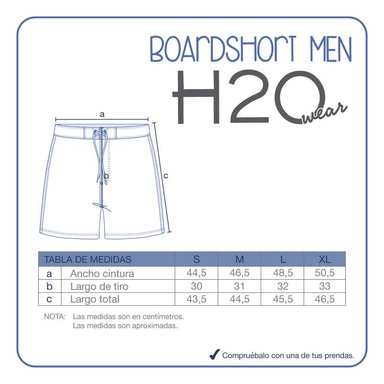 TRAJE DE BAÑO HOMBRE SHORT PRETINA W STRETCH H2O WEAR NEGRO - 6