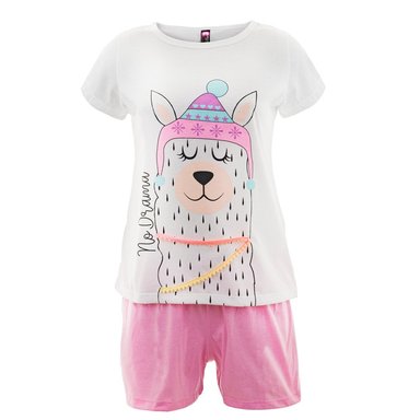 PIJAMA MUJER BELLEZA EXPRESS LATINA 28884-R4 EN POLIALGODÓN COLOMBIANA LLAMA - 1