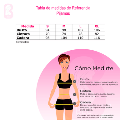 PIJAMA MUJER BELLEZA EXPRESS LATINA 28891-R4 POLIALGODÓN COLOMBIA KOALA HAPPY - 2