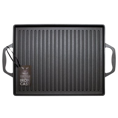 PLANCHA WAYU PARRILLA CHURRASQUERA CON ASAS HIERRO 44X28 CM - 3