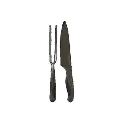 SET PARRILLERO WAYU BLACK EDITION CUCHILLO CON PINCHO PREMIUM - 2