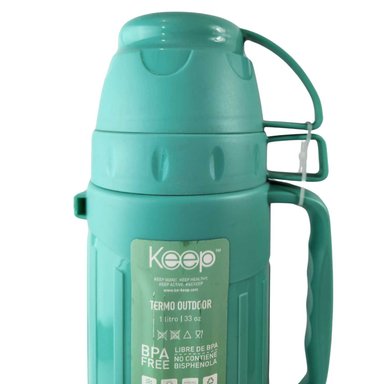 TERMO KEEP 1.8 LITROS OUTDOOR RESISTENTE CAFE TE BEBIDAS TURQUESA - 3