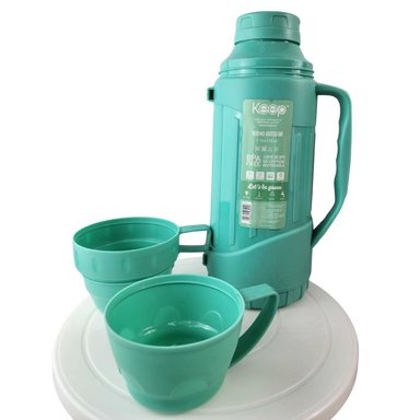TERMO KEEP 1.8 LITROS OUTDOOR RESISTENTE CAFE TE BEBIDAS TURQUESA - 5