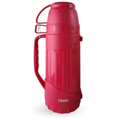 TERMO KEEP 1.8 LITROS OUTDOOR RESISTENTE CAFE TE BEBIDAS ROSA - 1