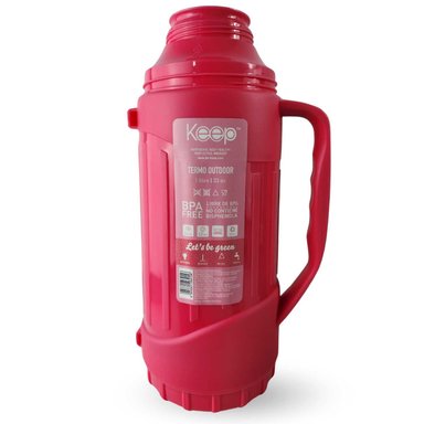 TERMO KEEP 1.8 LITROS OUTDOOR RESISTENTE CAFE TE BEBIDAS ROSA - 3