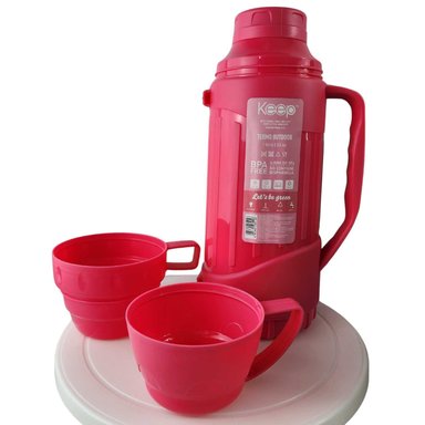 TERMO KEEP 1.8 LITROS OUTDOOR RESISTENTE CAFE TE BEBIDAS ROSA - 4
