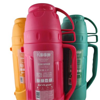 TERMO KEEP 1.8 LITROS OUTDOOR RESISTENTE CAFE TE BEBIDAS ROSA - 6