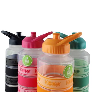 BOTELLA KEEP AGUA BIG BANDS DEPORTISTA OUTDOOR 1L NARANJA - 9
