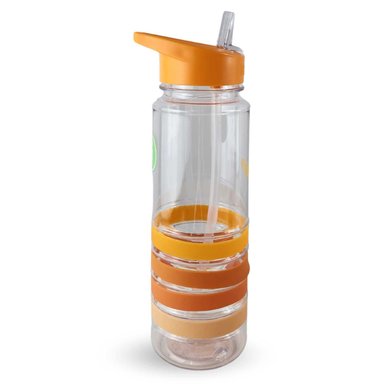 BOTELLA KEEP BANDAS COLORES 750ML AGUA BEBIDAS NARANJA - 2
