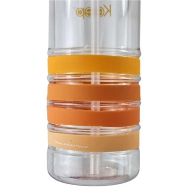 BOTELLA KEEP BANDAS COLORES 750ML AGUA BEBIDAS NARANJA - 7