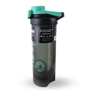 BOTELLA SHAKER KEEP 700ML SPORT OUTDOOR GIMNASIO TURQUESA - 2