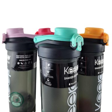 BOTELLA SHAKER KEEP 700ML SPORT OUTDOOR GIMNASIO TURQUESA - 8