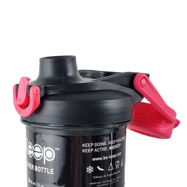 BOTELLA SHAKER KEEP 700ML SPORT OUTDOOR GIMNASIO ROSA - 4