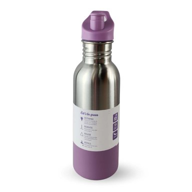 BOTELLA METALICA KEEP 600ML BEBIDAS DEPORTE LILA - 2