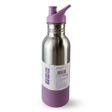BOTELLA METALICA KEEP 600ML BEBIDAS DEPORTE LILA - 3