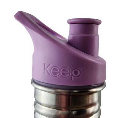 BOTELLA METALICA KEEP 600ML BEBIDAS DEPORTE LILA - 5
