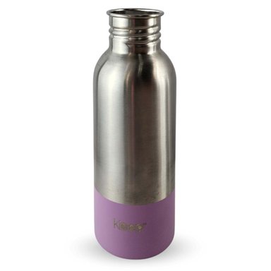 BOTELLA METALICA KEEP 600ML BEBIDAS DEPORTE LILA - 6