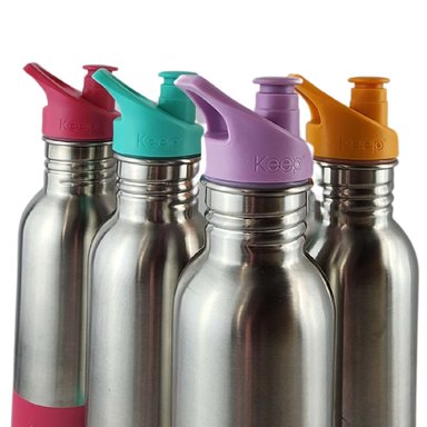 BOTELLA METALICA KEEP 600ML BEBIDAS DEPORTE LILA - 8