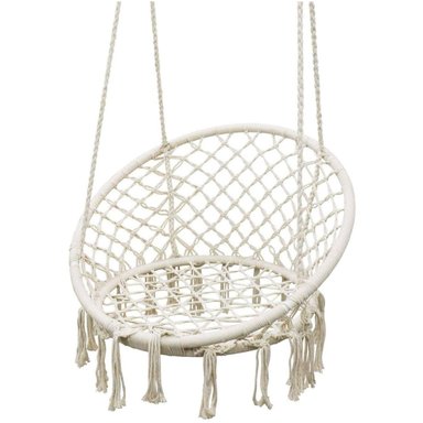 SILLA HAMACA TEJIDO COLGANTE PARA CASAS HOGAR HAMACA - 1