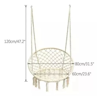 SILLA HAMACA TEJIDO COLGANTE PARA CASAS HOGAR HAMACA - 6