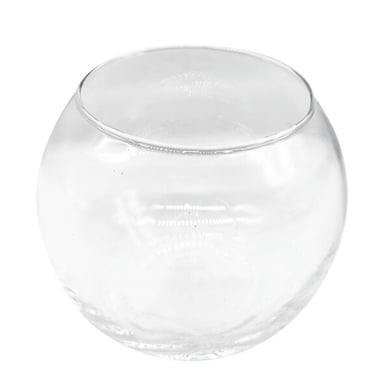 FLORERO ACUARIO 12CM VIDRIO TRANSPARENTE REDONDO ALLEGRA - 2