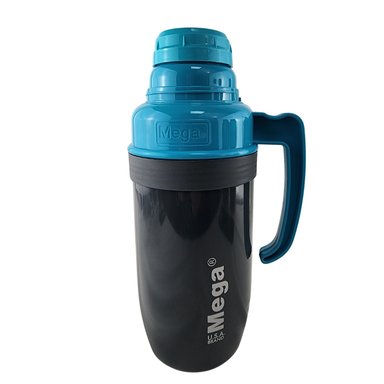 TERMO NEW MEGA 1L PARA LIQUIDOS CALIENTES FRIOS CELESTE - 4