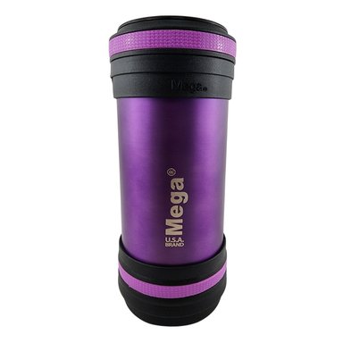 TERMO MEGA MAXX 600ML COMIDAS METALICO ACERO INOXIDABLE MORADO - 2