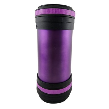 TERMO MEGA MAXX 600ML COMIDAS METALICO ACERO INOXIDABLE MORADO - 3