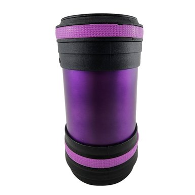 TERMO MEGA MAXX 400ML COMIDAS METALICO ACERO INOXIDABLE MORADO - 2
