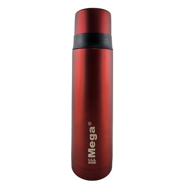 TERMO MEGA SLIM IV 470ML ACERO INOXIDABLE METALICO TE EN COLOR CAFE EN COLOR ROJO - 2