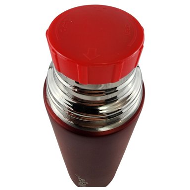 TERMO MEGA SLIM IV 470ML ACERO INOXIDABLE METALICO TE EN COLOR CAFE EN COLOR ROJO - 5