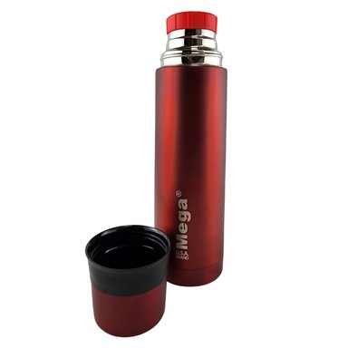 TERMO MEGA SLIM IV 470ML ACERO INOXIDABLE METALICO TE EN COLOR CAFE EN COLOR ROJO - 6