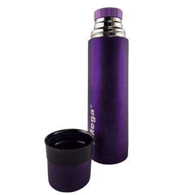 TERMO MEGA SLIM IV 470ML ACERO INOXIDABLE METALICO TE EN COLOR CAFE MORADO - 4