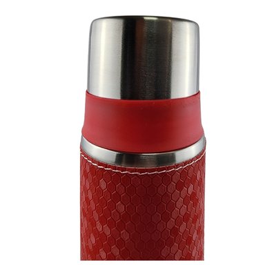 TERMO MEGA SLIM IV 470ML ACERO INOXIDABLE BEBIDAS TE EN COLOR CAFE EN COLOR ROJO - 4
