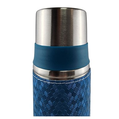 TERMO MEGA SLIM IV 470ML ACERO INOXIDABLE BEBIDAS TE EN COLOR CAFE CELESTE - 4
