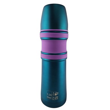 TERMO MEGA SLIM II 1L ACERO INOXIDABLE BEBIDAS CALIENTES FRIAS TURQUESA - 2