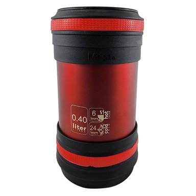 TERMO MEGA MAXX 400ML COMIDAS METALICO ACERO INOXIDABLE EN COLOR ROJO - 3