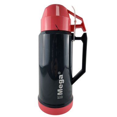 TERMO MEGA 1L NEW MEGATEMP BEBIDAS CALIENTES FRIAS CON TAZAS ROSA - 2