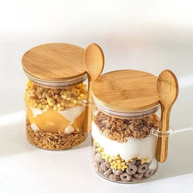SET 3 FRASCO CONTENEDOR HERMETICO 700ML 15CM REDONDO CUCHARA - 4