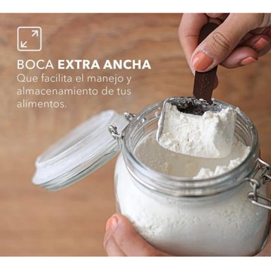 SET 2 FRASCOS CON TAPA HERMETICA 500ML + 1000ML ALLEGRA - 3