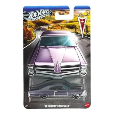 PONTIAC BONNEVILLE 1965 HOT WHEELS SILVER 1/64 - 1
