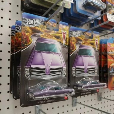 PONTIAC BONNEVILLE 1965 HOT WHEELS SILVER 1/64 - 3