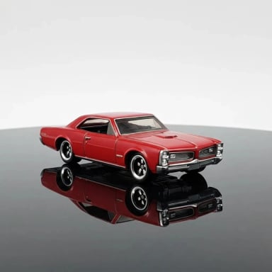 PONTIAC GTO 66 HOT WHEELS SILVER 1/64 - 8