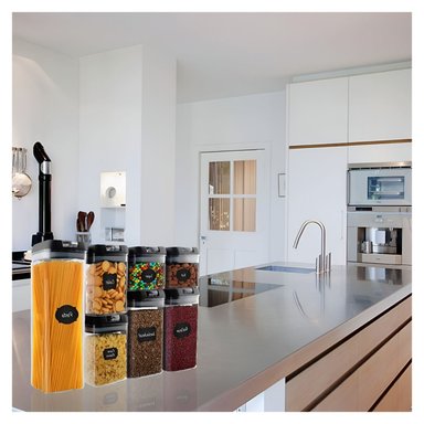 SET 7 CONTENEDORES COCINA DESPENSA PARA ALIMENTOS ALTA CALIDAD - 7
