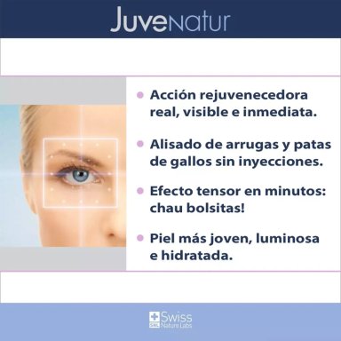 TRATAMIENTO ANTI-ARRUGAS SWISS NATURE LABS JUVENATUR CONTORNO OJOS EFECTO FLASH BOLSAS Y OJERAS - 7