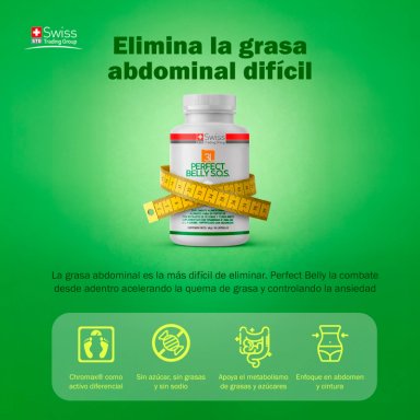PERFECT BELLY SOS REDUCTOR GRASA ABDOMINAL CONTROL 120 CAPS - 7