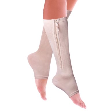 MEDIAS COMPRESORAS SWISS NATURE LABS VITAL SOCKS 2 BEIGE + 1 NEGRO TALLA L XL - 1
