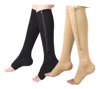 MEDIAS COMPRESORAS SWISS NATURE LABS VITAL SOCKS 2 BEIGE + 1 NEGRO TALLA L XL - 8